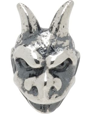 Yohji Yamamoto Gargoyle Pierce Single Earring - Grey