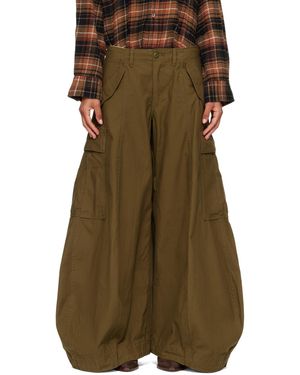R13 Khaki Siouxsie Field Cargo Jeans - Green