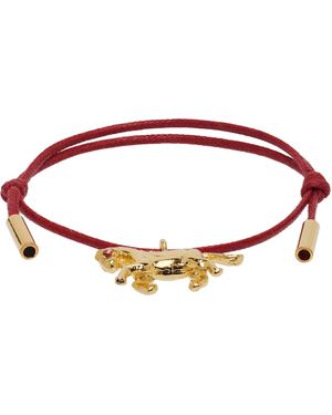Marni Shoelace Horse Charm Bracelet - Black