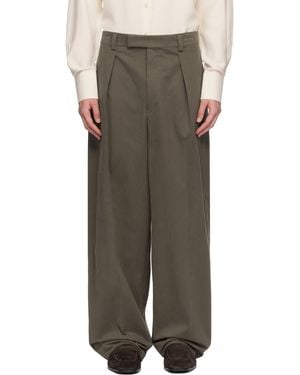 Ferragamo Inverted Pleats Pants - Multicolor
