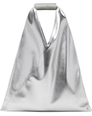 MM6 by Maison Martin Margiela シルバー スモール トライアングルトート - グレー