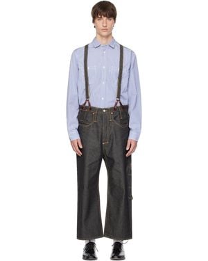 Junya Watanabe Levi's Edition Suspender Jeans - Blue