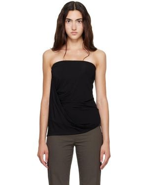 Helmut Lang Twisted Tube Top - Black