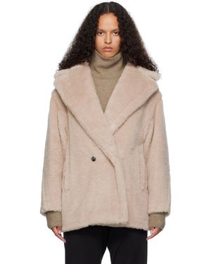 Max Mara Olga ショート フェイクファー コート - ナチュラル