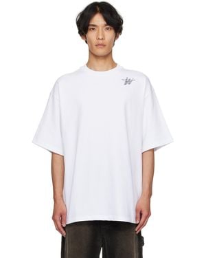 we11done Cotton 'Wd' Logo T-Shirt - White