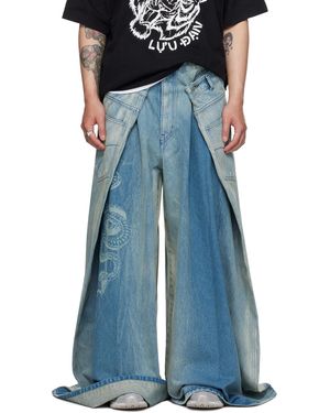 Lu'u Dan Clotエディション ブルー Maxi X Maxi X Maxi ジーンズ