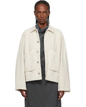 LE17SEPTEMBRE Off- Garment-Dyed Denim Hunting Jacket - Natural