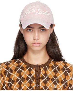 Acne Studios Embroidered Logo Cap - Brown