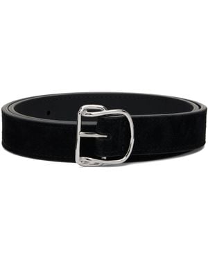 【関税込み】TOTEME ブラック Swirl スエード ベルト Swirl suede belt black – TOTEME