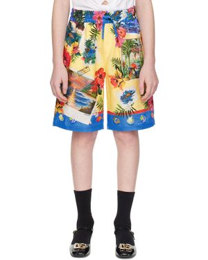 Dolce & Gabbana キッズ｜マルチカラー プリント ショートパンツ