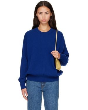&Daughter Innes Slouch Crewneck Jumper - Blue