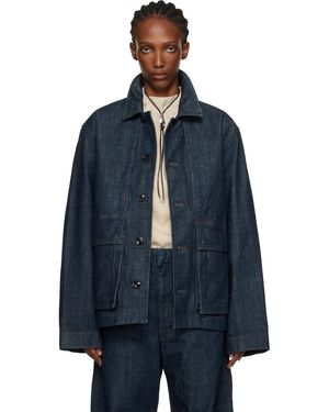 Lemaire Boxy Denim Jacket - Blue