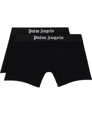 Palm Angels Two-Pack Boxer Briefs - Black
