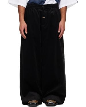 Martine Rose Extreme Wide Leg Tailored Pants - Black
