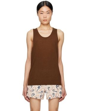 Commas Scoop Tank Top - Black