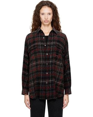 R13 Boyfriend Cut Shirt - Black