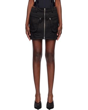 Mugler ブラック カーゴ ミニスカート