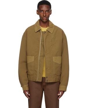 Dries Van Noten Khaki Insulated Jacket - Multicolour