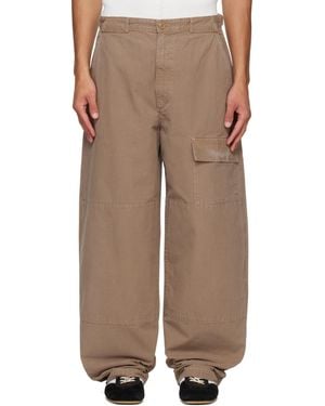 Agolde Khaki Donohue Cargo Trousers - Brown