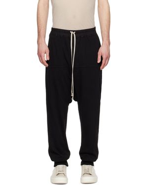 Rick Owens Temple Drawstring Lounge Trousers - Black
