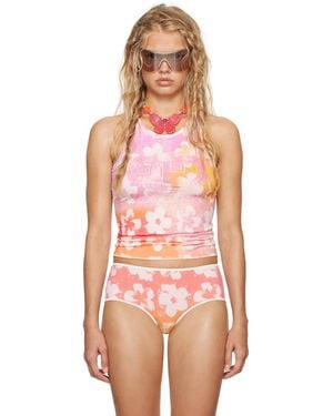 Im Sorry by Petra Collins Ssense Exclusive Mimi Wade Edition Tankini Tank Top - Pink