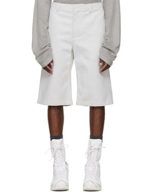 Rier Off- Gabardine Utility Shorts - White