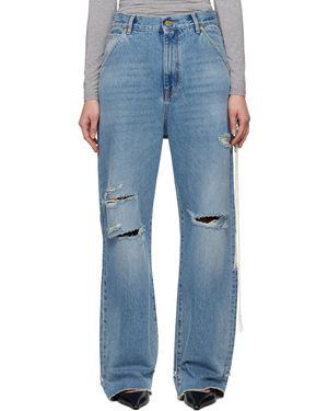 DARKPARK Naomi Chain Adorned Boyfriend in Gray | Lyst