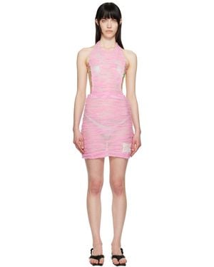 ANDERSSON BELL Cloud Halter Knit Minidress - Red