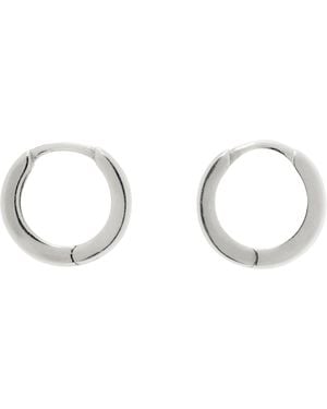 Laura Lombardi Clutch Hoop Earrings - Black