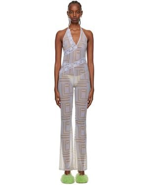 Vaillant Ssense Exclusive Sheer Jumpsuit - Black