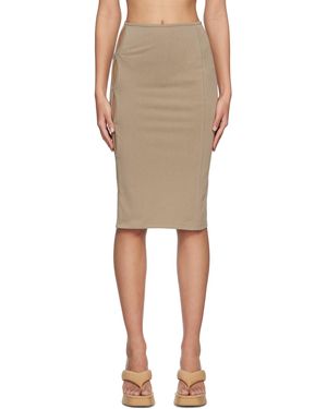 lesugiatelier Cutout Midi Skirt - Black