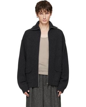 Lanvin Cashmere Zip Cardigan - Black