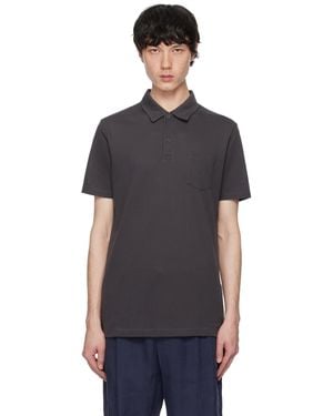 Sunspel Riviera Polo - Black