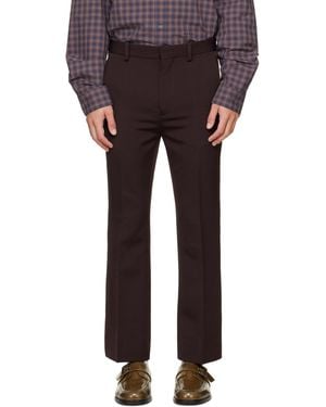 Marni Regimental Wool Pants - Black