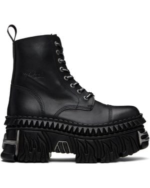 Vetements New Rock Edition Combat Boots - Black