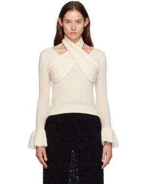 ROKH Off- Cross Knitted Jumper - Black