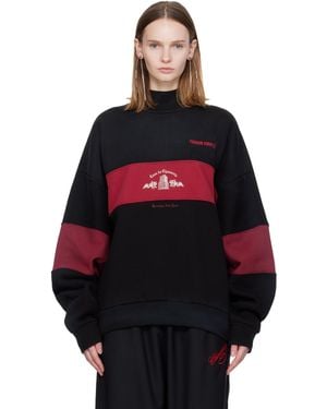 Willy Chavarria ブラック 'Casa De Chavarria' スウェットシャツ - レッド