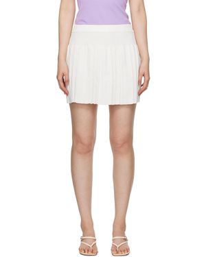 Cordera Pleated Miniskirt - White