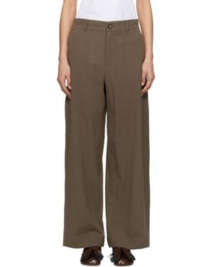 JW Anderson Straight Leg Trousers - Brown