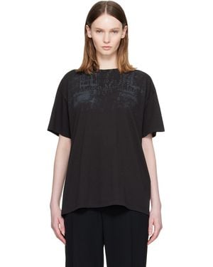 Maison Margiela Numbers Regular T-Shirt - Black
