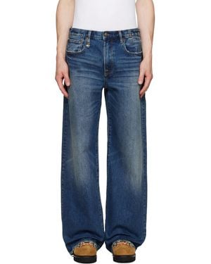 R13 D'Arcy Loose Jeans - Blue