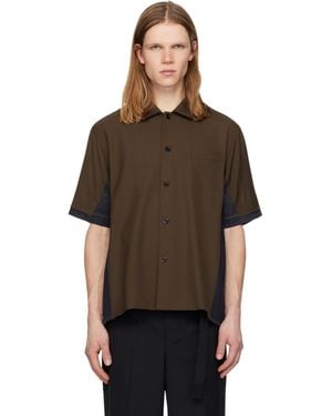 Sacai Suiting Denim Shirt - Black