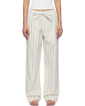 Tekla Poplin Pyjama Trousers - White