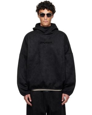Fear Of God Holiday Faux-Suede Fleece Modern Hoodie - Black