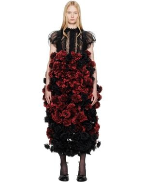 Noir Kei Ninomiya Floral Maxi Skirt - Red