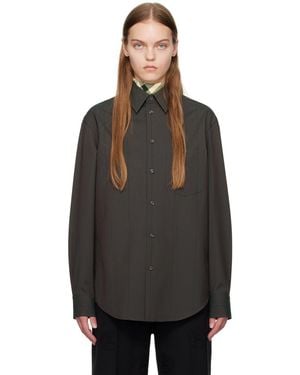 Burberry Striped Shirt - Black