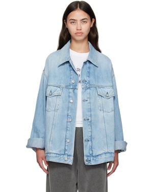 Acne Studios ブルー オーバーサイズ デニムジャケット