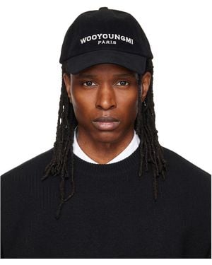 WOOYOUNGMI Embroidered Ball Cap - Black