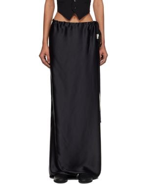 Ann Demeulemeester ブラック Eveline Long バイアス マキシスカート