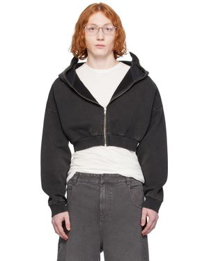 Entire studios Cropped Full Zip Hoodie in Black for Men | Lyst Entire studios Cropped Full Zip Hoodie in Black for Men | Lyst